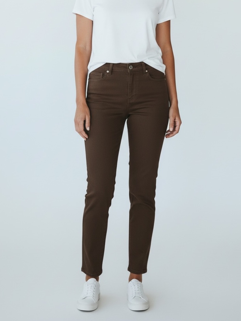 Gloria Vanderbilt Amanda Slimming Jeans in Brown